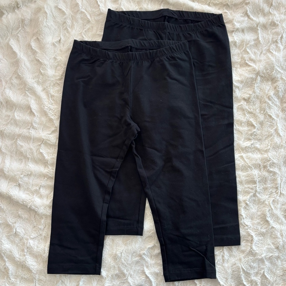 Cat & Jack Black Capri Leggings, Set of 2, NWOT